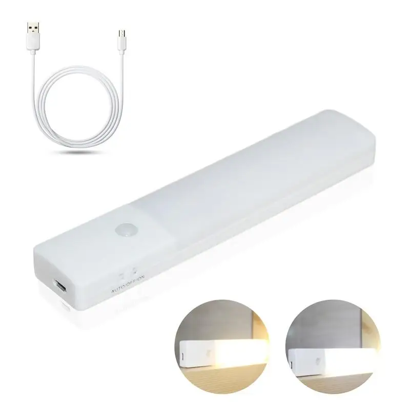 

IR Infrared Human Sensor Night Light LED Closet Lights USB Charge Light Sensor Night Lamp Wireless Cabinet Corridor Wall Lamp