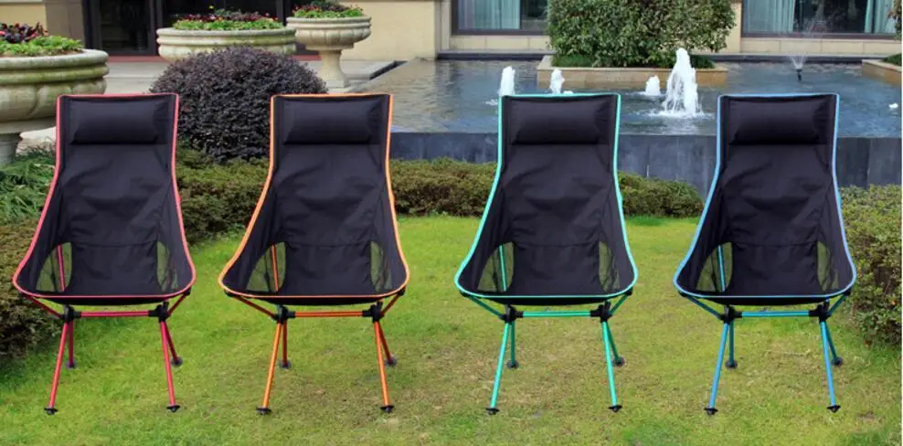 

Folding aviation aluminium alloy Comfortable Outdoor chair breathable Moon Chair