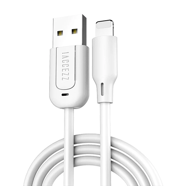 ACCEZZ TPE usb кабель для зарядки освещение для Apple iPhone X XS MAX XR 8 7 6 6S Plus 5 5S SE кабель для зарядки данных Шнур для зарядного устройства - Цвет: Белый