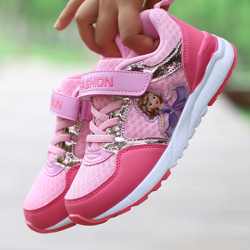 

2019 New Brand Mesh Brathable Running Athletic Shoes for Children Summer Outdoor Slip on Boy Girl Sport Shoes Flats Zapatillas