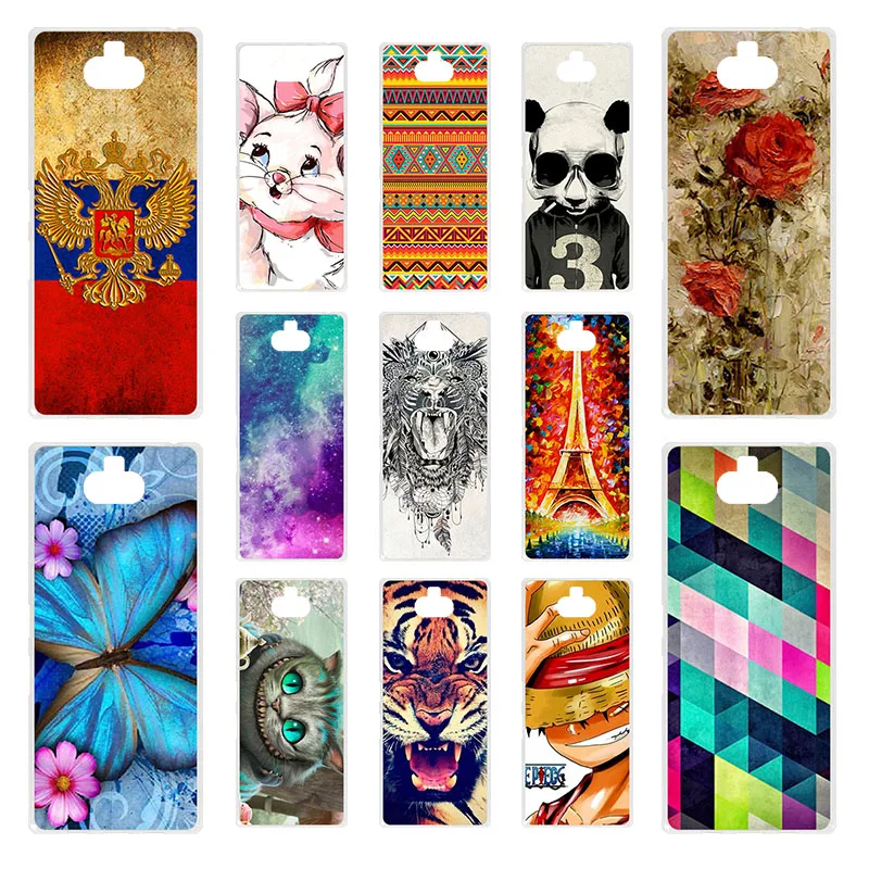 

Anunob 6.5" Cover For Sony Xperia 10 Plus Case Silicone Painted Funda Soft TPU Phone Case For Sony 10Plus Back Cover Coque