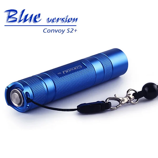 Convoy S2+ алюминиевый сплав синий 2 7135x8 3/5 режимов EDC MAX 1067LM светодиодный светильник вспышка светильник фонарь походный светильник, лампа для велосипеда