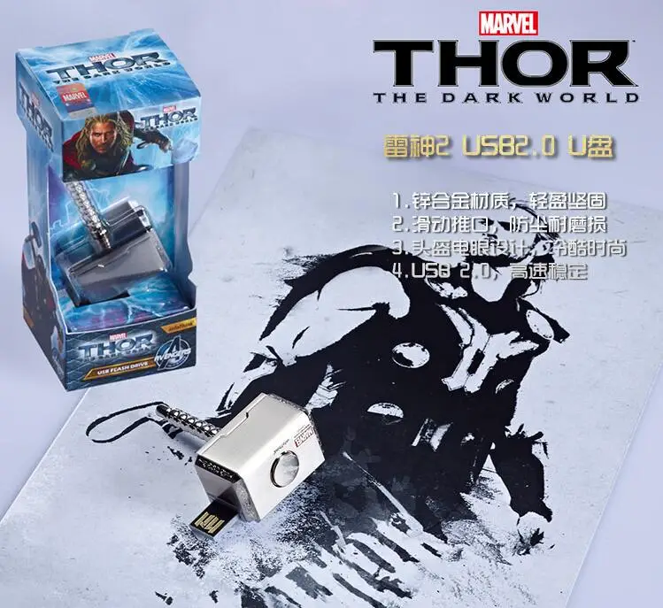 USB 2,0 Marvel Мстители 8 ГБ 16 ГБ 32 ГБ 64 Гб 128 ГБ флеш-накопитель Железный человек Америка Капитан Молот Халк флеш-карта памяти