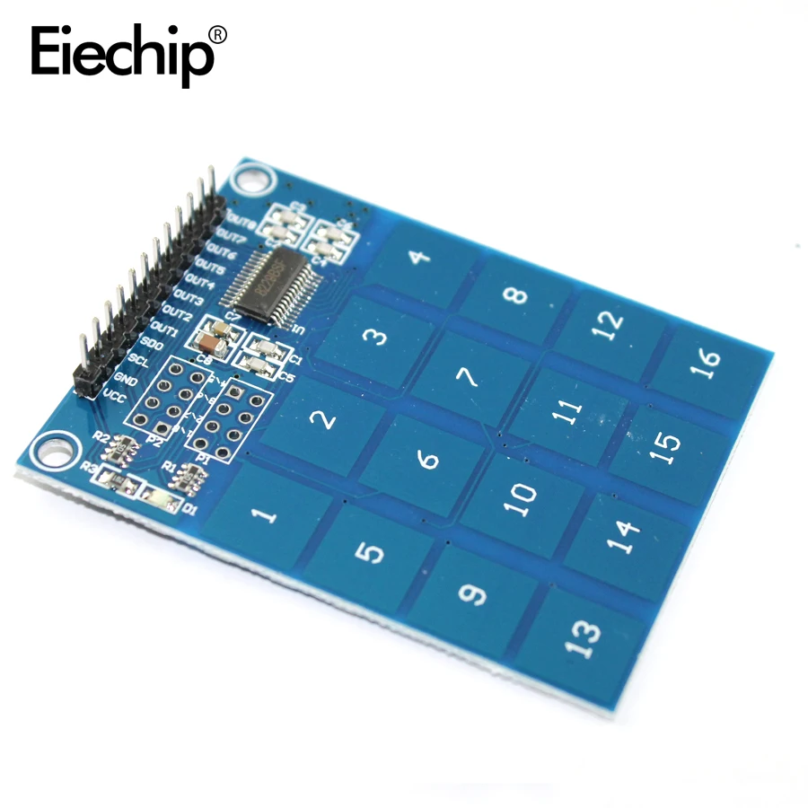 

16 Key Way Channel TTP229 Capactive Sensor Touch Switch Digital Sensor IC Module Plate Board For Arduino diy electronic sensors