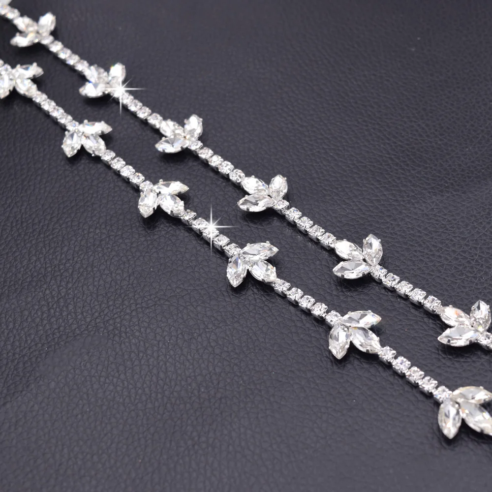 Rhinestone belt trim HF-3225 (1)