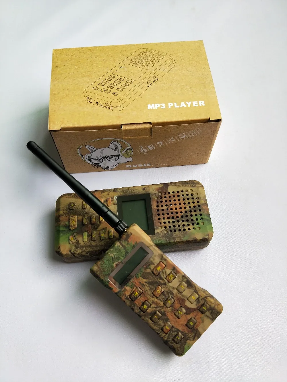 

PDDHKK Hunting Decoys Predator Sound MP3 Player With Timer ON OFF Remote Control Bird Hunting Speaker Camouflage Color Portable