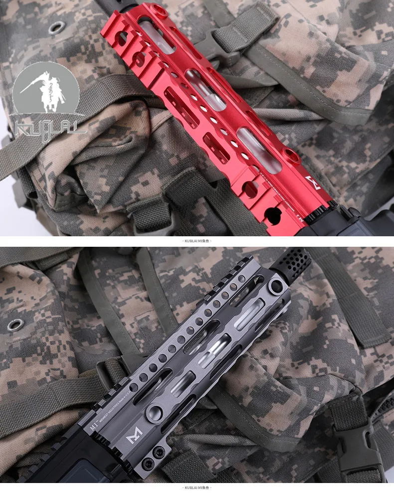 7, 9, 12 дюймов M-LOK трубчатое цевье супер тонкий Ar 15 направляющая для ствольной накладки MLOK направляющая для ствольной накладки для M4 M16