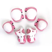 Lixada 6 шт. защитные наколенники для детей, для катания на роликах, для катания на коньках, для катания на скейтборде, для защиты рук, для защиты запястья