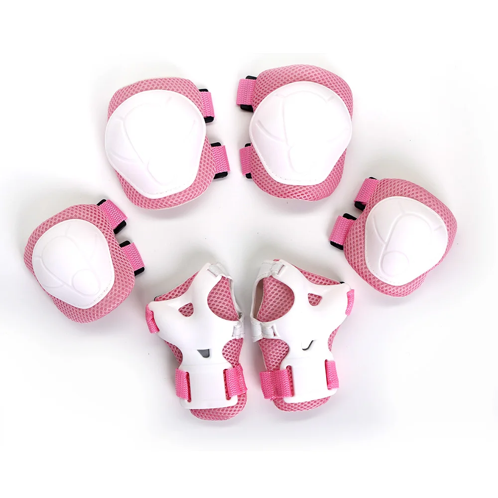 

Lixada 6PC Safety Brace Kids Child Elbow Knee Pads Cycling Roller Skating Skateboard Elbow Knee Hands Wrist Protection Guard Pad