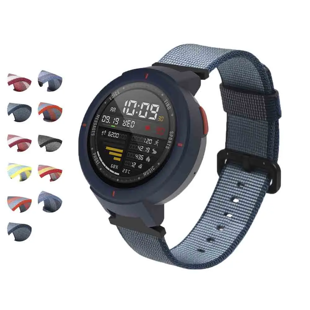 Цветной браслет для Xiaomi Huami Amazfit Verge 3, тканевый нейлоновый ремешок для смарт-часов, сменный ремешок для браслета