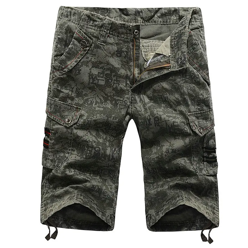 Sweatpants men clothes 2018 Summer Multi Pocket Military Cargo Men Shorts Casual Cotton pantalon corto hombre Short Homme M-2XL