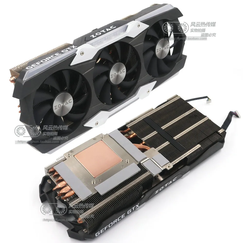 Новый оригинальный охлаждающий вентилятор для видеокарты ZOTAC GTX1080Ti AMP EXTREME с