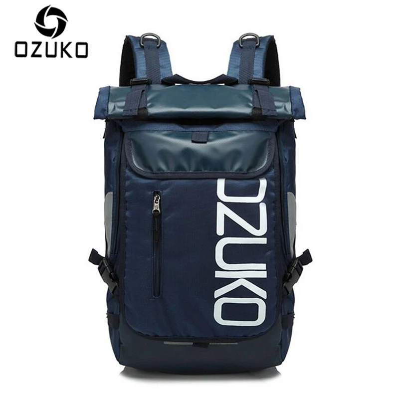 OZUKO Brand Men Travel Backpack 2019 New Style Casual School Bag for Teenagers 14 15 inch Laptop ...