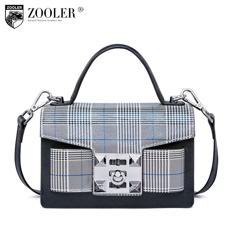 

2018 ZOOLER Genuine Leather shoulder woman bag luxury designer England style Hard real leather bags for lady bolsas tote B233