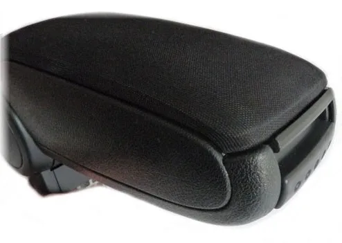 Для FORD FIESTA MK7 2009- автомобильный подлокотник, аксессуары для салона автомобиля автозапчасти центральный подлокотник консоль коробка подлокотник - Название цвета: Black Fabric