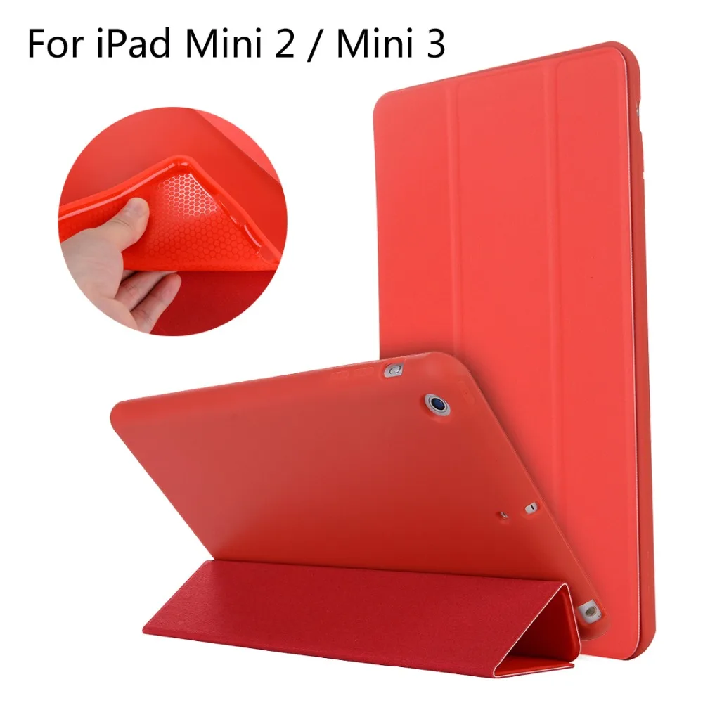 For iPad Mini1/2/3 High quality case Cover Smart Slim TPU