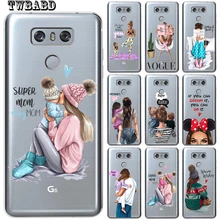 Женские туфли на танкетке на очень Папа Мама Детские чехол для телефона чехол для LG Q6 Q8 K7 K8 K10 X Экран Мощность 2 3 G3 G4 G5 G6 G7 V30 Etui