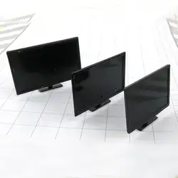 ЖК-дисплей ТВ модель DIY песок таблице материал Крытый мебель Профиль Двери модели черный Мини ТВ