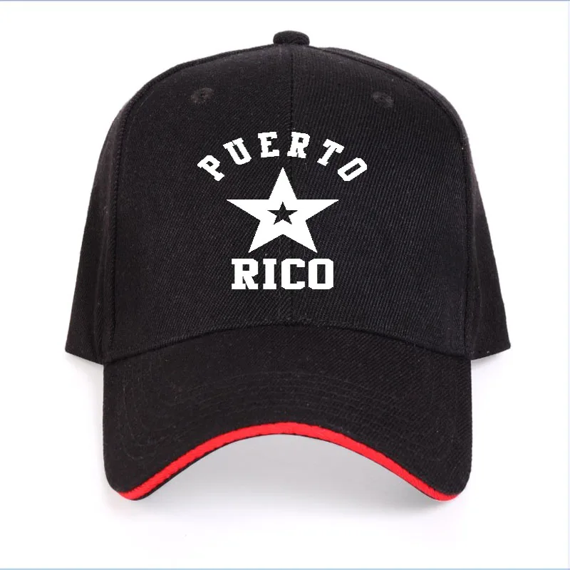 

PUERTO RICO men youth free custom made name number pri unisex hat nation flag pr rican spanish country college boy baseball cap
