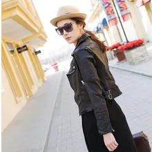 Китайские весенне-осенние модные женские Мотоциклетные Куртки из натуральной кожи с отложным воротником, женские пальто из овчины черного и красного цвета, 2xl 3xl