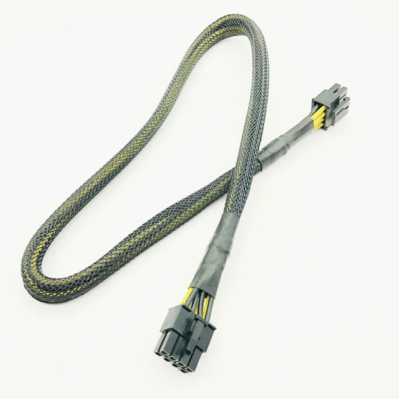 

Модульные кабели питания, высокое качество, черный рукав, ЦП, 8PIN, 4 + 4PIN, 8Pin-8Pin, кабель питания для OCZ, ZT/Great Wall, 63 см, 16AWG