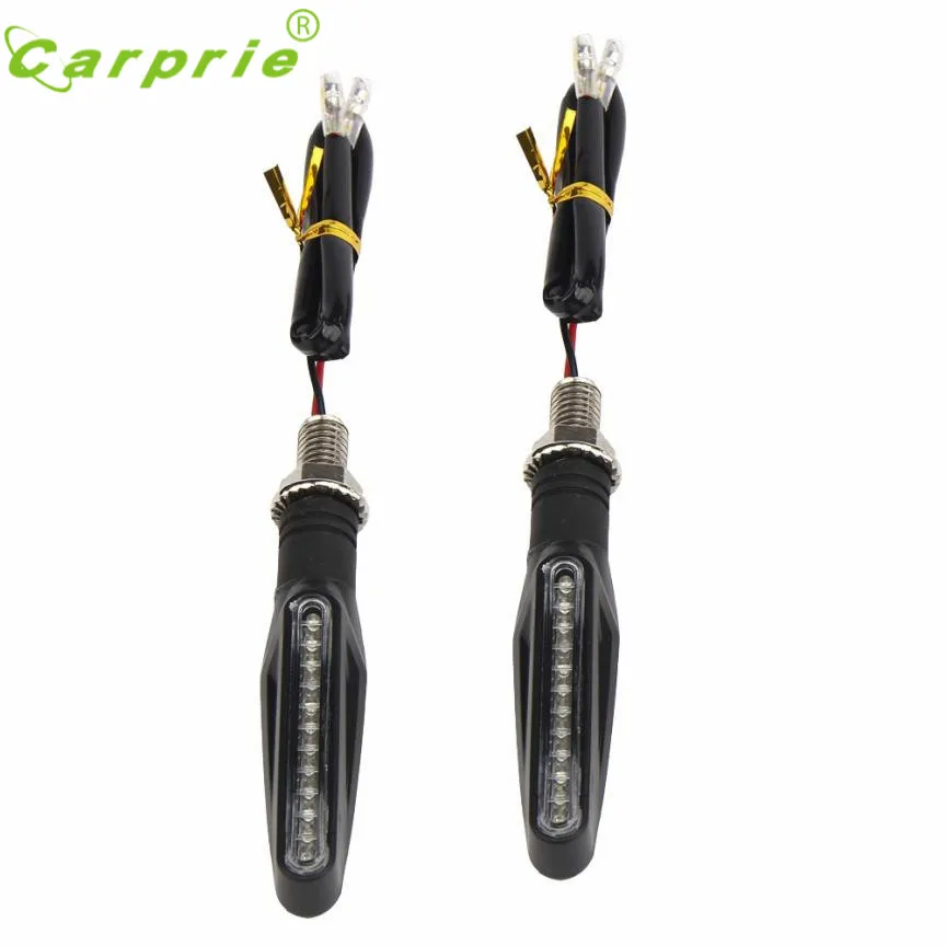 

New Arrival 2PCS Motorcycle 12 LED Turn Signal Indicator Blinkers Light Amber Apl8 car-styling