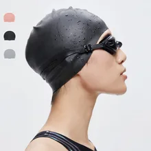 Силиконовая Водонепроницаемая шапочка для плавания(унисекс), защищает ваши волосы и наслаждайтесь плаванием