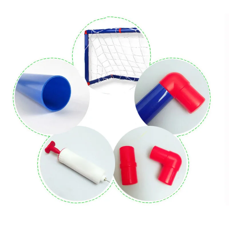 Greatest  Indoor Large Size Portable Assembled Football Toy Set with Ball Baby Sports Toy Soccer Gate Outdoor