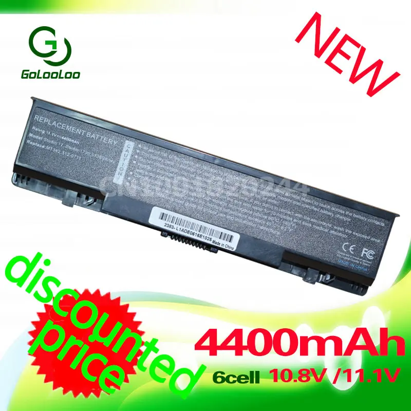 Golooloo 4400 мА/ч 11 1 v Батарея для dell Studio 1735 1737 312-0708 312-0711 312-0712 KM973 KM974 KM978 MT335 MT342 PW823 PW824 |