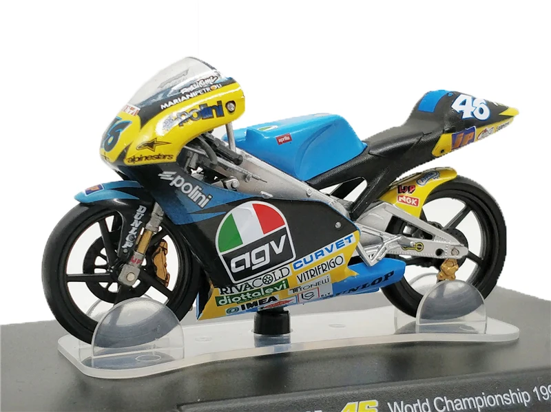 1:18 Leo #46 Rossi Aprilia RS125 WC1996 MotoGP литья под давлением гоночный мотоцикл