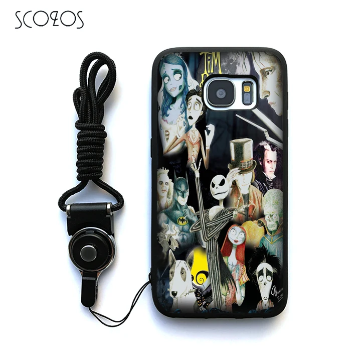 SCOZOS Doctor Who Tim Burton Silicone Phone Case Cover For Samsung Galaxy S6 S7 edge S8 Plus J3 J5 J7 A3 A5 A7 2016 Note 8 |