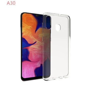 

100pcs/lot transparent smooth Soft TPU Cover Case For Samsung Galaxy A30
