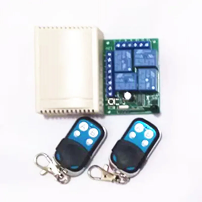 

433Mhz Universal Wireless Remote Switch DC12V 4CH Relay Receiver Module and 2 Peices 4 Channel RF Remote 433 Mhz Transmitter