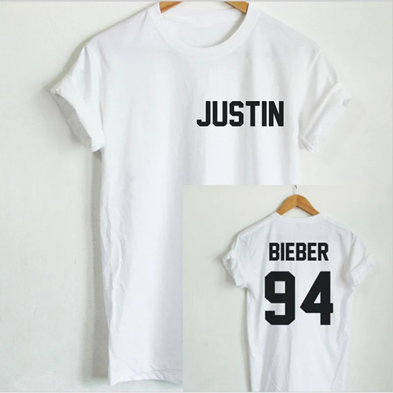 Justin Bieber Camiseta Hombre Band Boy camiseta Rock hip hop manga corta Camiseta del nombre y de la tumblr ropa camiseta tamaño XS XXL|t shirt bieber t shirtship hop short -