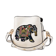 Модная женская сумка через плечо с аппликацией слона, Большая вместительная сумка через плечо для женщин, роскошные сумки, женская сумка