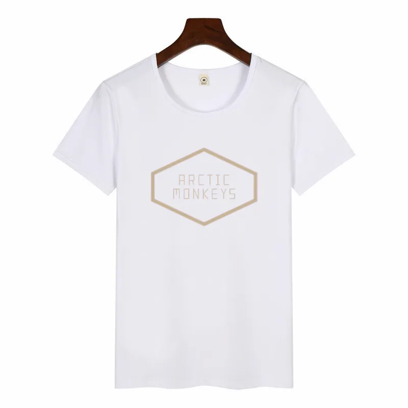 

Women 2019 Summer Arctic Monkeys White T Shirt Female Punk Rock Letter Print Tee Shirts Short Sleeve O-neck T-shirt Streetwear