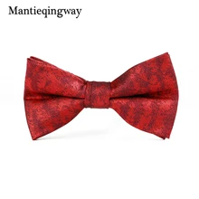 Mantieqingway Формальные Бизнес бабочкой для мужчин узкие галстуки для женихов свадьбы Gravata Borboleta из Vestidos галстук-бабочка