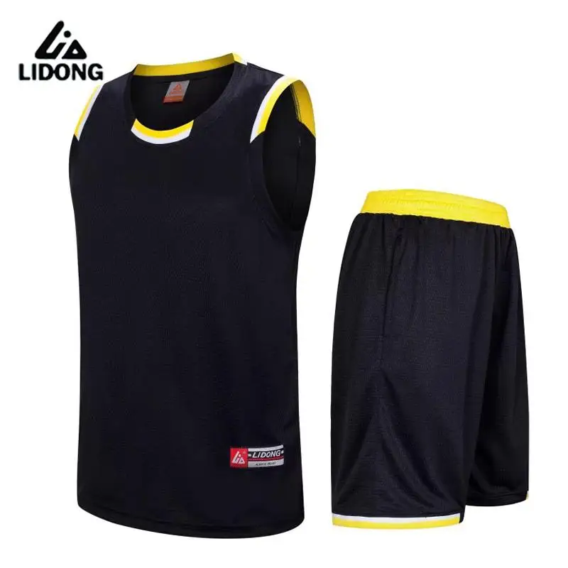 Для мужчин Баскетбол Майки Наборы для ухода за кожей топы и шорты Футбол комплект одежды спортивные дышащие мальчиков Одежда для баскетбола пользовательское имя номер - Цвет: Black