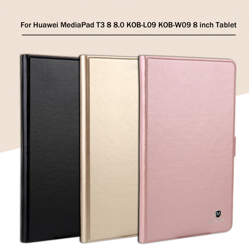 Модный раскрашенный флип-чехол из искусственной кожи для huawei MediaPad T3 8,0 KOB-L09 KOB-W09 8,0 дюймов чехол для планшета+ стилус+ пленка