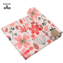 QUAN FANG хлопчатобумажная льняная ткань с принтом для лоскутного шитья, шитья DIY, диван скатерть мебель пол метра