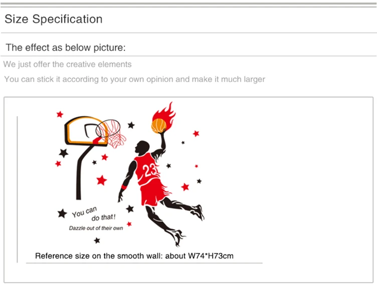 [SHIJUEHEZI] баскетболист, настенные наклейки, креативный спортивный стиль, настенные наклейки для детской комнаты, украшение баскетбольной площадки
