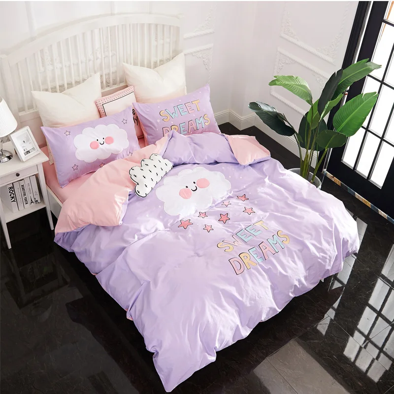 Pink Twin Queen unicorn Bedding Set