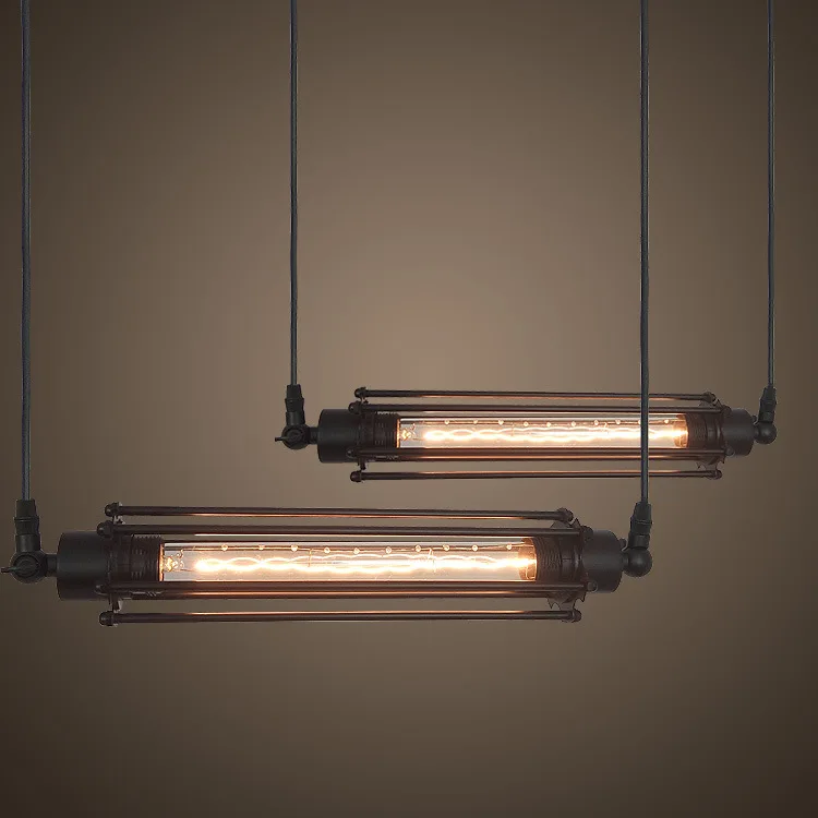 

Industrial wind chandelier bar aisle flute lamp