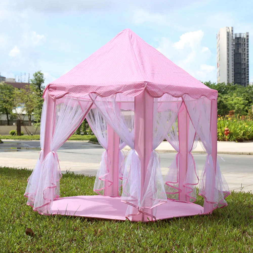 

Portable Play Tent Lightweight Cloth Foldable Tent Outdoor Activity With Poles 3 Colors For Children Adults 2018 NEW