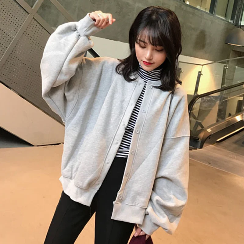 Harajuku пальто Фонари рукава Свободные пиджаки и куртки женская одежда 2018 Новые