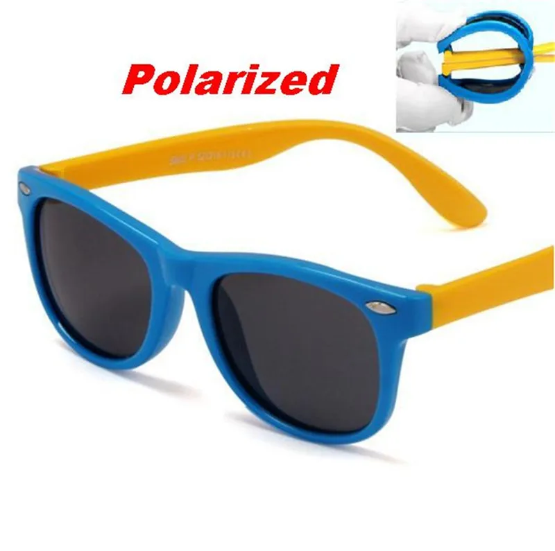 

Children Polarized Sunglasses Kids Boys Girls Ultra-soft Silicone Glasses Fashion Child Baby Safety Sun Glasses UV400 M34