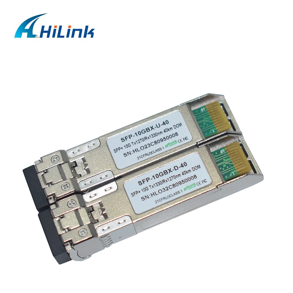 

Free Shipping! 10G Bidi 1270/1330nm 40km SFP+ LC Optical Transceiver DOM