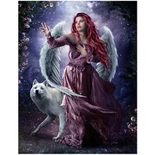 3d изображение волка фотографии на заказ Diy Алмазная картина набор полный горный хрусталь 5D квадратная Алмазная вышивка крестиком приклеиваемая вышивка алмаз