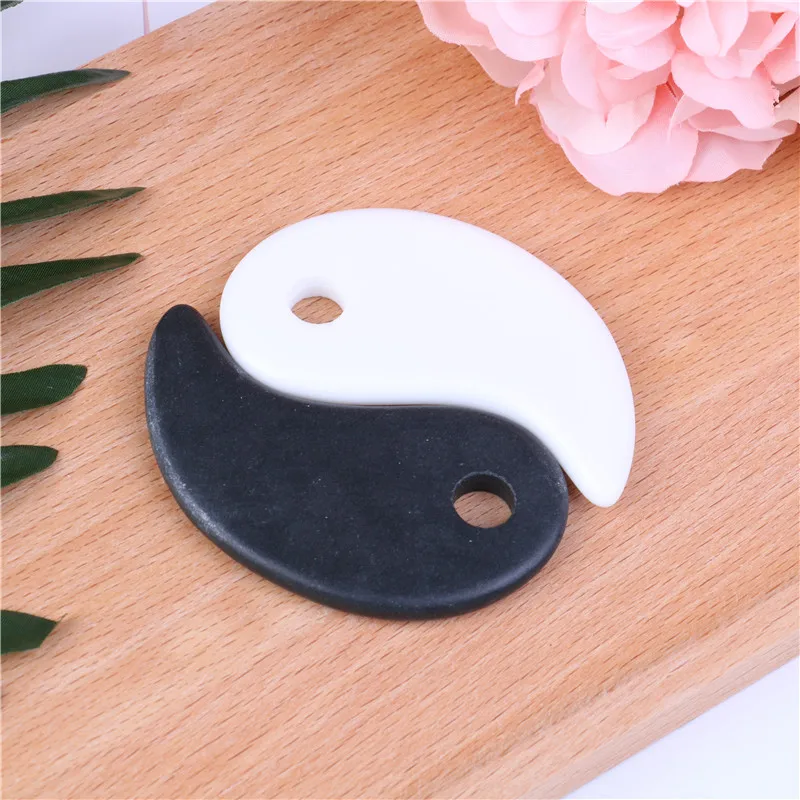 

1pc Natural Jade Guasha Board Massage Tool SPA Scraper Stone Facial Anti-wrinkle Treatment Body