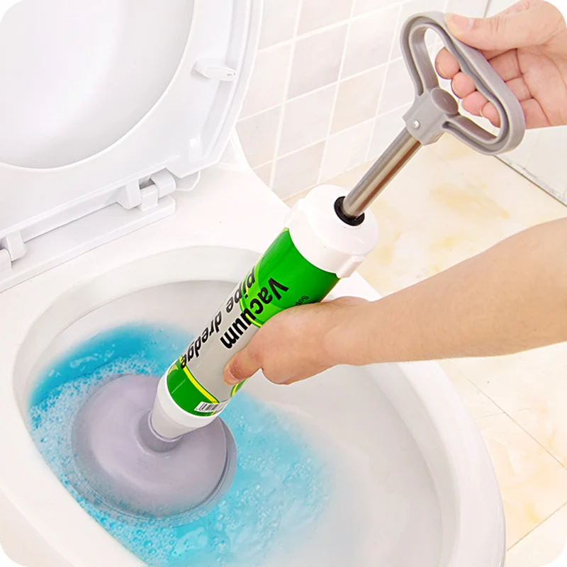 1 set Powerful Toilet dredger Suction Plunger Toilet Dredger Cleaner Sink Pipe Clog Remover Drain B